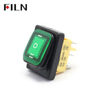 30A/220V Toggle Rocker Switch ON-OFF-ON  Heavy Duty DPDT IP67 Waterproof T85 Auto Boat Marine  With LED 12V 110V220V 30x22mm