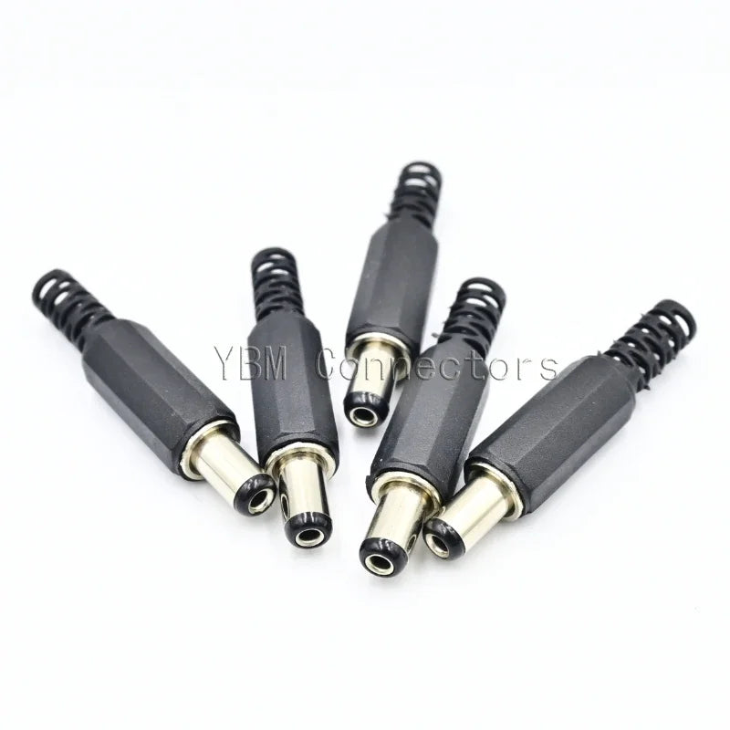 10pcs High quality DC Connector 2.5/2.1*5.5mm Power Jack DC Power Conector 5.5x2.1/5.5x2.5mm Male&Female
