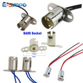 2pcs 1157 BA15D BAY15D 1156 BA15S 4pcs BA9S Auto Car Turn Signal LED Light Bulb Wire Adapter Lamp Socket Holder
