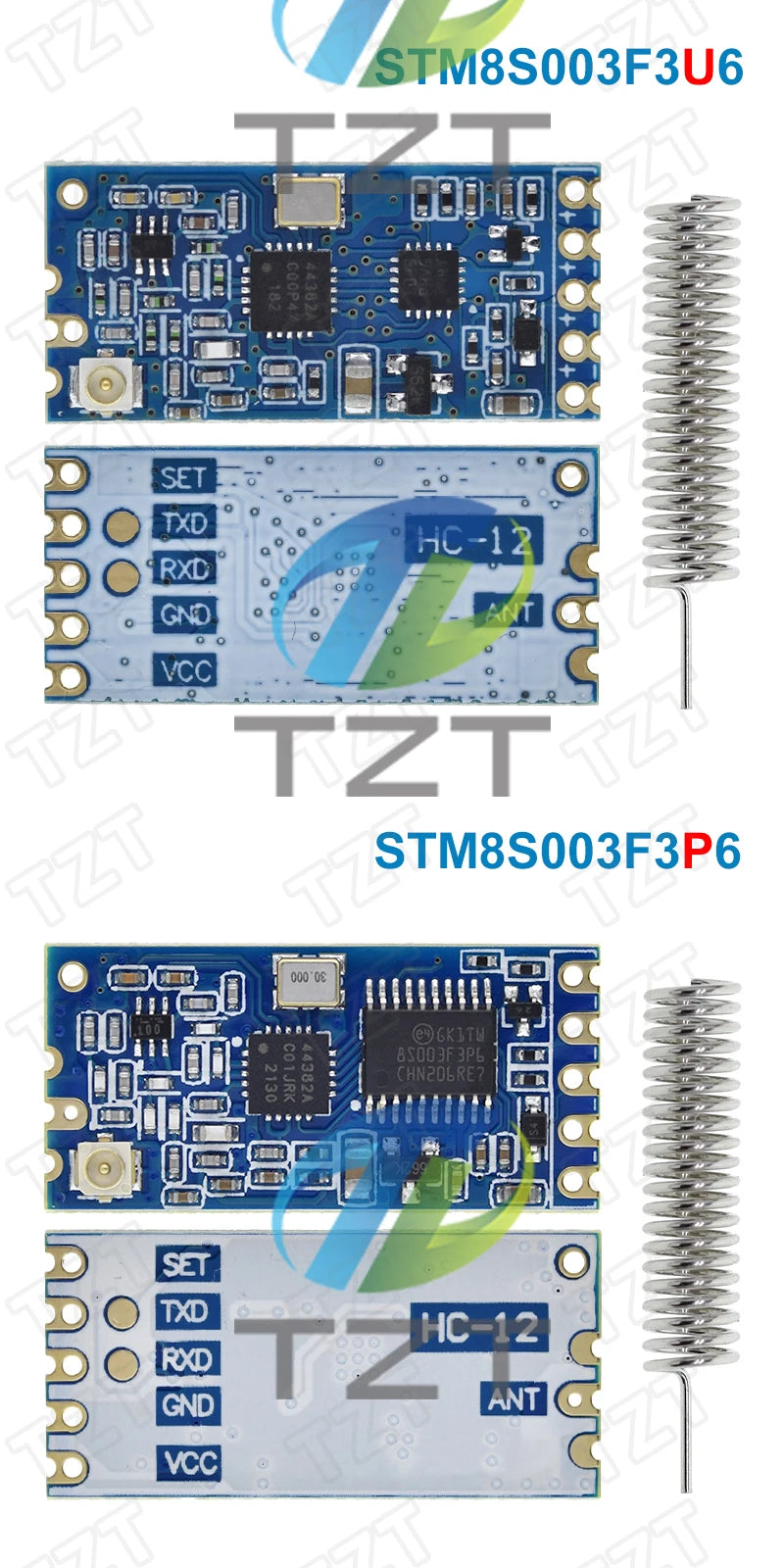 1/2/5pcs TZT 433Mhz HC-12 SI4463/4438 Wireless Serial Port Module 1000m Replace Bluetooth NEW