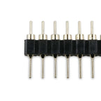 5pc 2.54mm Round Hole Male Tin Gold Female Pin Header 1/2x40P Single/Dual Row Breakable PCB IC Crystal Relay Transistor Socket
