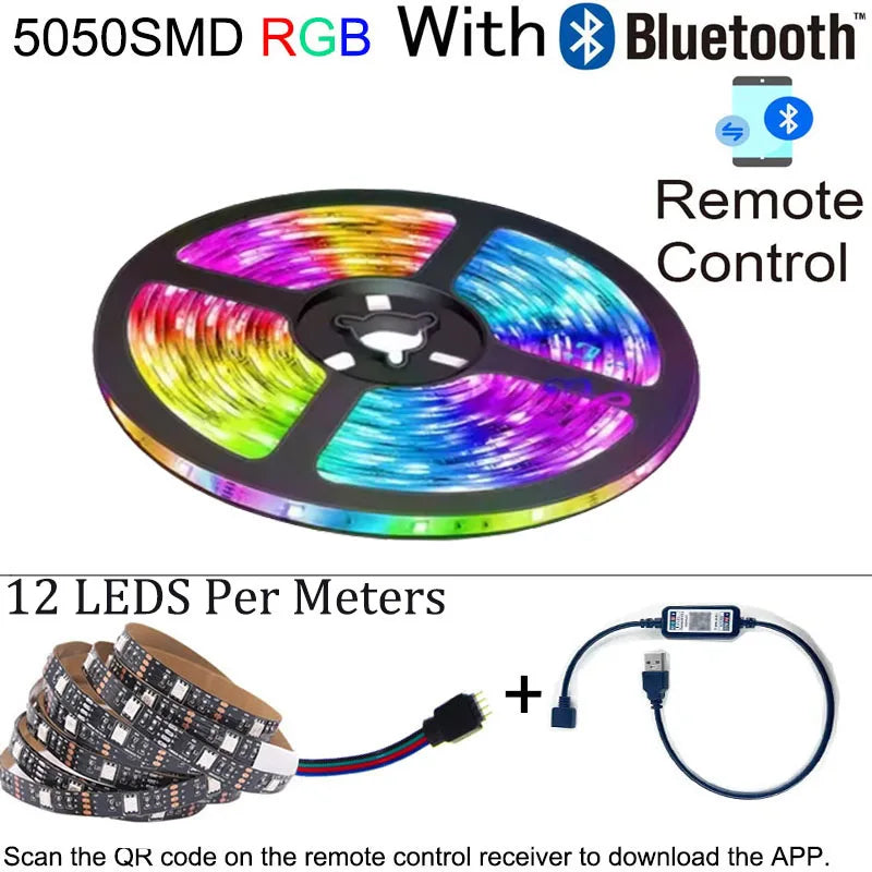 5M USB LED Strip Light 5V 3528 1 Meter 5 Meter White Warm White Pink Green Blue Red SMD RibbonKitchen Light Under Cabinet Lamp