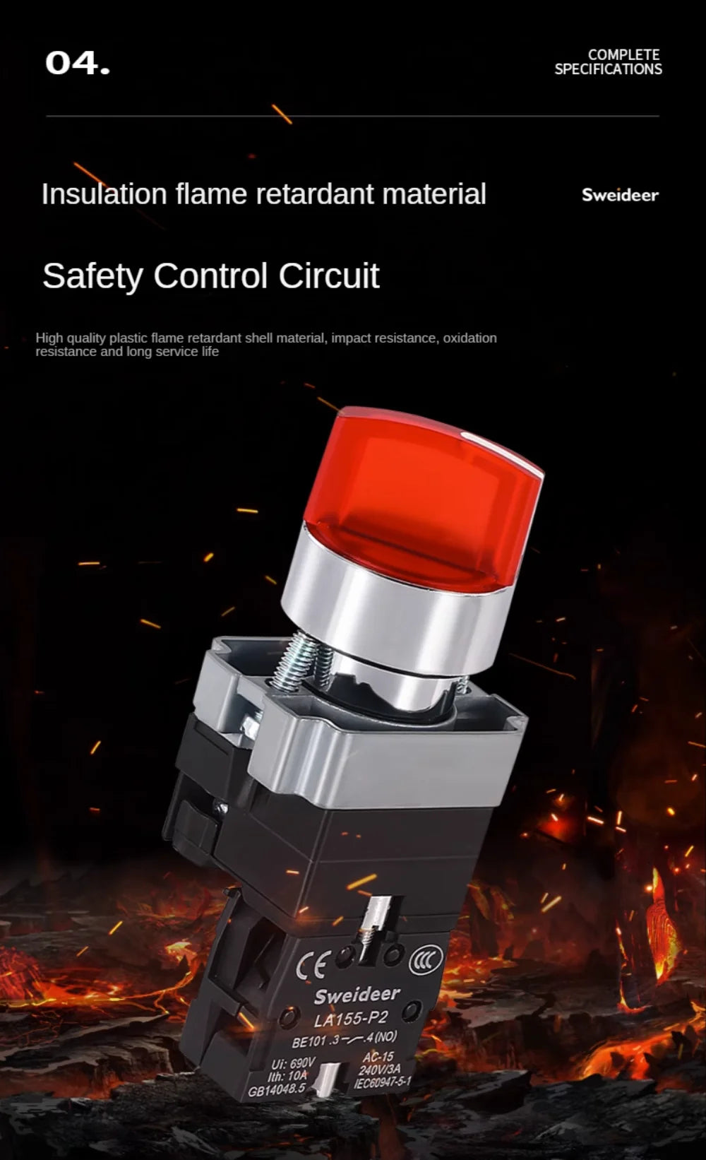 22MM Knob Switch Button LED Light Rotary Switch Momentary Latching 2/3 Position ON/OFF Power Switch 6V12V24V220V380V110V TURN