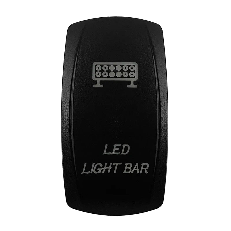 CUSTOM Dual RED Led Laser Etched Rocker Switch ON-OFF ON-OFF-ON (SPST DPDT) for ARB/Carling/NARVA 4x4 Caravan Accessories SUV