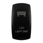 CUSTOM Dual RED Led Laser Etched Rocker Switch ON-OFF ON-OFF-ON (SPST DPDT) for ARB/Carling/NARVA 4x4 Caravan Accessories SUV