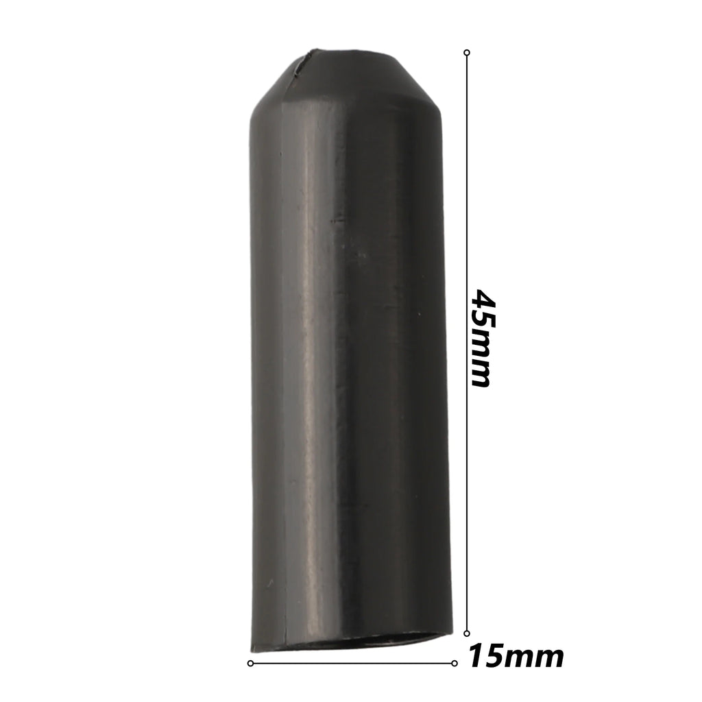 10pcs Warm Shrink End Cap Heat Shrink Cap Black Cable Sealing Cap For Protection Cable End Electrical Equipment