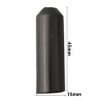 10pcs Warm Shrink End Cap Heat Shrink Cap Black Cable Sealing Cap For Protection Cable End Electrical Equipment
