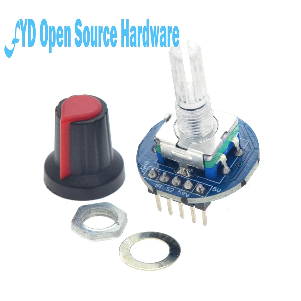 1-50pcs Digital Rotary Encoder Module with Push Button 20 PPR 5V for Arduino Car Audio DIY
