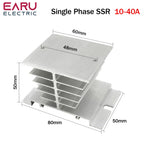 SSR-10DA SSR-40DA SSR 25A 60A 80A 100A 120A Three Phase SSR Solid State Relay DC Control AC 480V 5-32V Input Aluminum Heatsink