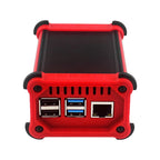 Raspberry Pi 4 Aluminum Case with Cooling Fan Heatsinks Active Cooler Anti-Falling Protection Box Shell for Pi 4