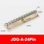 Ground Row Copper Bar Connection Terminal JDG-A Distribution Box Double-layer Terminal Block Copper galvanizing large current