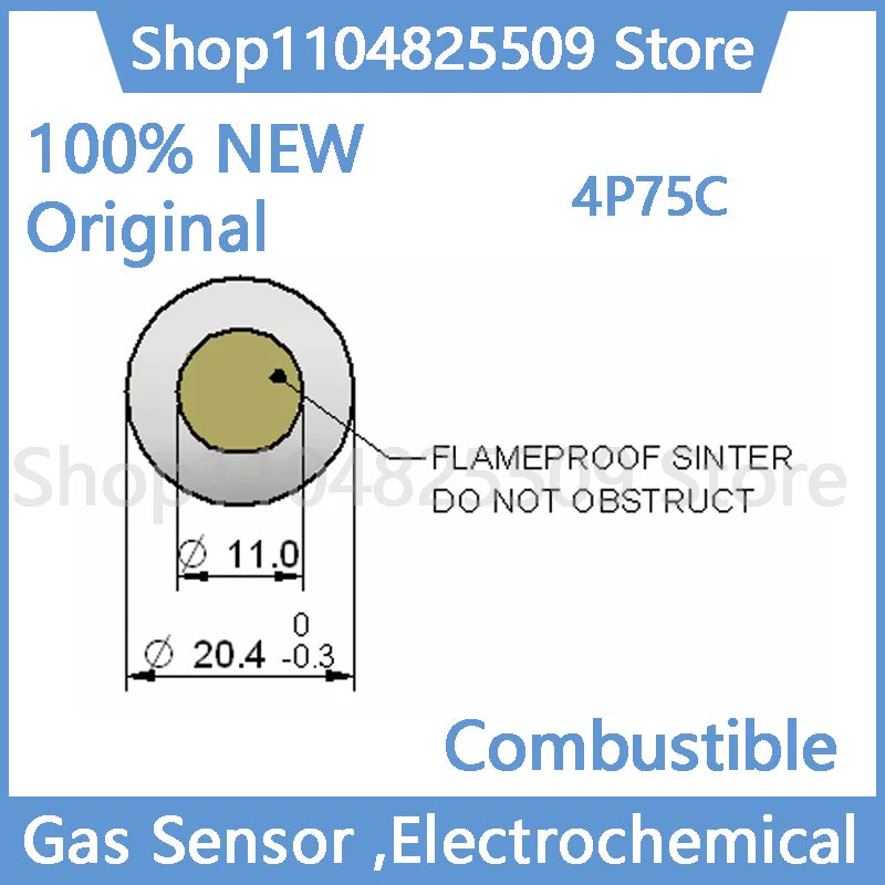 100% Original new 4P75C Combustible Gas Sensor CH4 LEL 4P-75C 4P-75