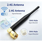 WiFi Antenna 6DBI 2.4GHz Foldable Glue Stick Antenna SMA Male Connector 2400-2500MHz Signal Booster For WiFi Router Wireless