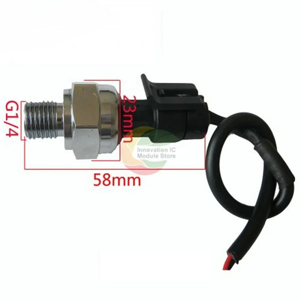 5V G1/4 0-1.2 MPa Pressure Sensor Transmitter for Non-Corrosive Water/Oil/Gas Pressure Sensor Module 1/4" Diameter for Arduino