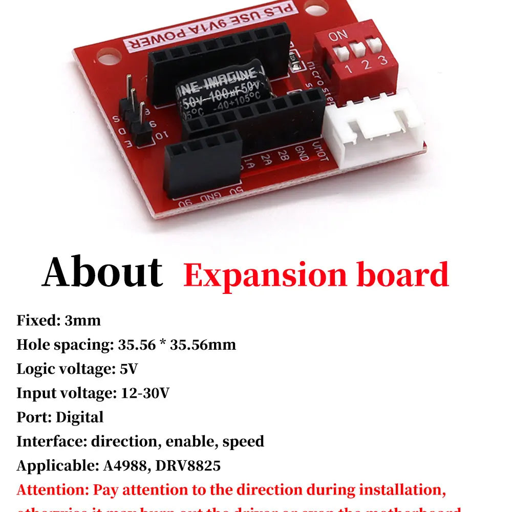 3D Printer Parts StepStick A4988 DRV8825 Stepper Motor Driver With Heat sink Carrier Reprap RAMPS 1.4
