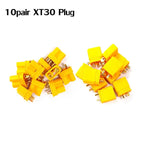 Amass 10 / 50Pair XT30 XT30U MR30 MR30PB Plug Male Female Bullet Connector Gold Plated Banana Plug for RC Drone Accessories