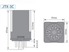 CHINT small electromagnetic relays JTX-2C JTX-3C 8-pin 11-pin AC220V AC380V DC24V DC12V intermediate relays