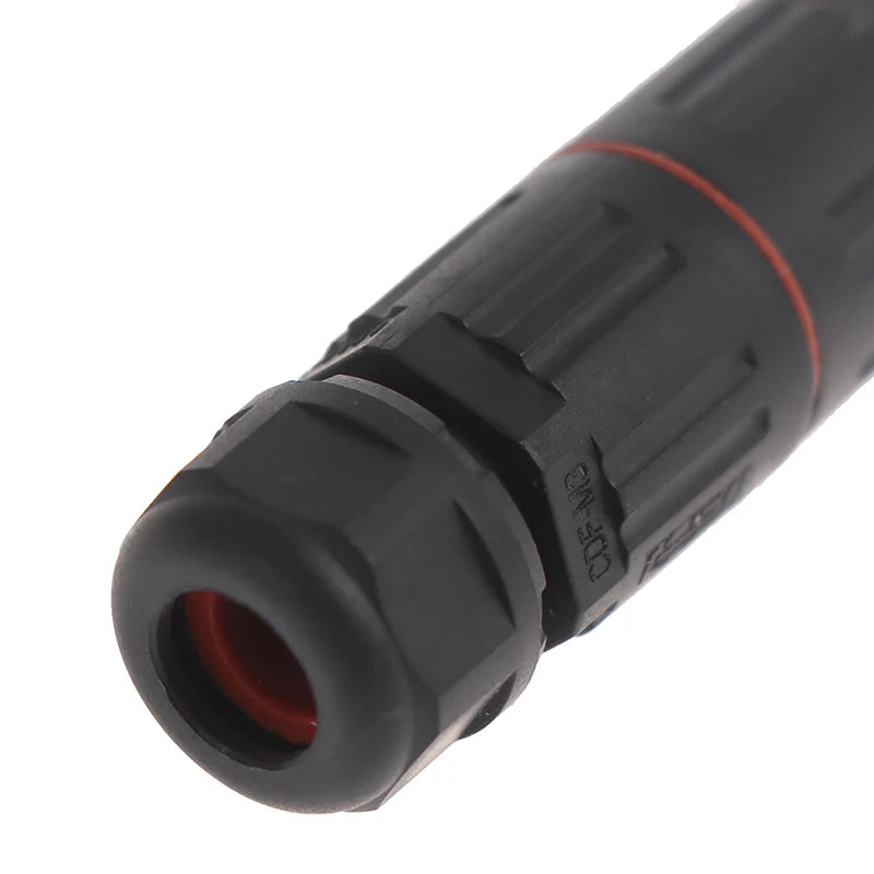 2 Pin 3 Pin Outdoor Plug Socket Straight Quick Screw Connection IP68 Industrial Electrical Waterproof Wire Cable Connector