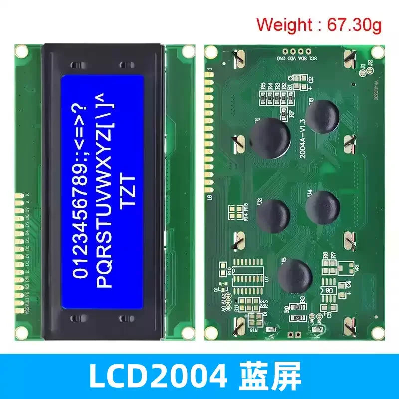 2004 LCD Display Module 20x4 Character Screen IIC I2C Interface Serial Adapter Board With Backlight Yellow Green / Blue Screen O