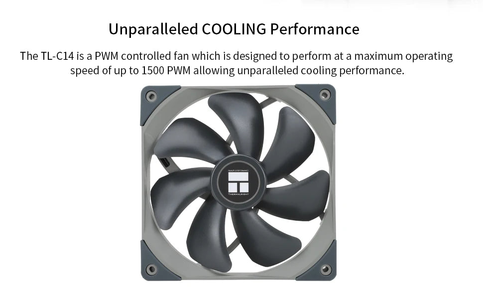 Thermalright 140mm Case Fan TL-C14/C14C/C14C-S/C14CW/C14CW-S CPU Cooling Fan ARGB 140mm Balance Fan Balance Performance Fan