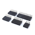 10pcs 2.54mm Right Angle Bent Single Row 90D PH8.5 3P 4P 5P  6P 7P 8P 40P Rohs Goldplated PCB Female Pin Header Socket Connector