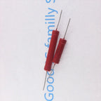 1pcs RI80 3W 5W 10W Red Glass Glaze High-Frequency Non-Inductive High-Voltage Resistor 1K 2K 5K 10K 100K 200K 500K 1M 10M 50M
