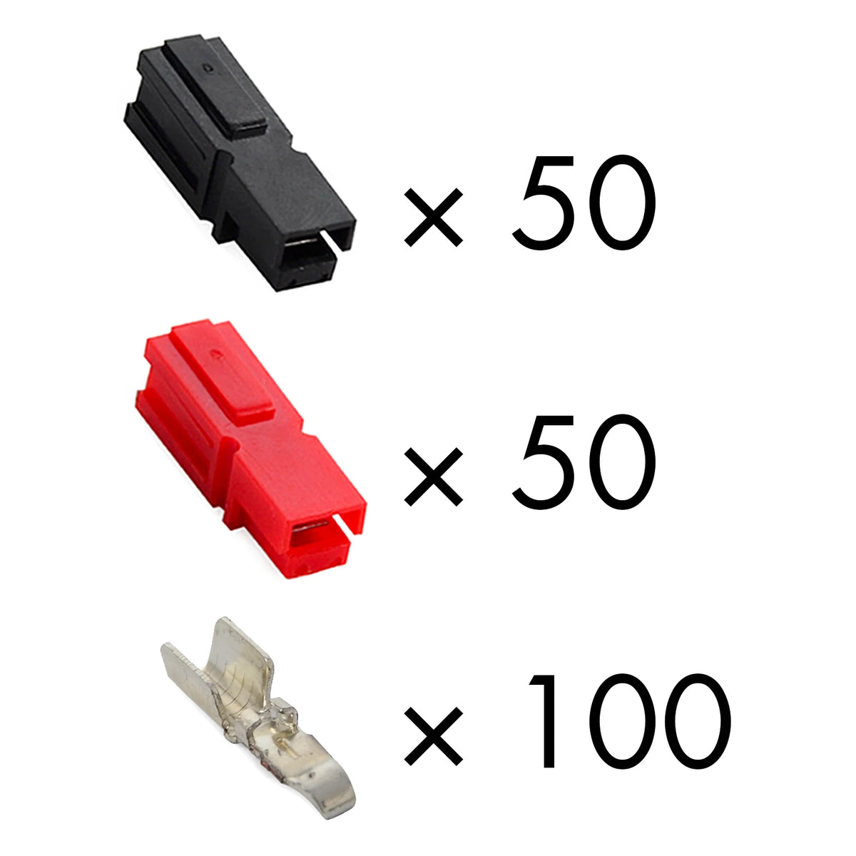 5/10/20/50/100 Pairs 30A /45A Amp 600V Power Marine Connector Pole For Anderson Powerpole Interlocking Plug Terminals