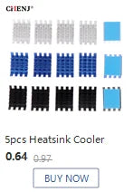 Extruded Aluminum Heatsink For High Power LED IC Chip Cooler Radiator Heat Sink Drop Ship 100*25*10mm