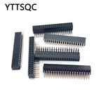 10PCS 1.27mm Pitch 2*2/3/4/5/40 pin Double Row Right Angle FEMALE HEADER Strip Connector Socket 2X3p/4p/6p/8p/20/40 PIN