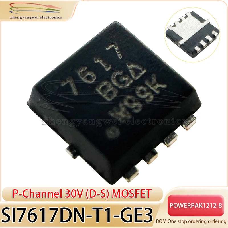 SI7617DN-T1-GE3 PowerPAK1212-8 7617 5PCS 35A SI7617DN P-Channel 30V (D-S) MOSFET