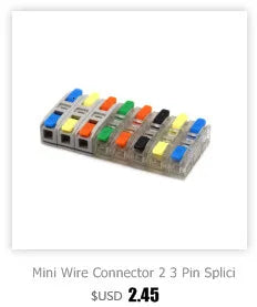 Wire Connector Quick Splitter Mini Splicing Universal Conductor Wiring Cable LED Terminal Block Push-in Electrical Connectors