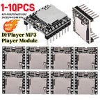 1-10PCS DFPlayer Mini MP3 Player Module V3.0 16P TF Card U Disk DF Player Module MP3 Voice Decode Board Mini MP3 Player Module