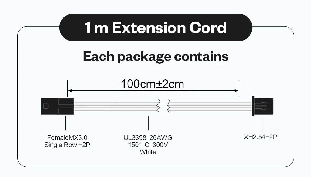 BLV® PT1000 Thermistor M3 M4 Bear 3x15mm PT1000 Pro High Temperature Resistance 450℃ For Rapido Hotend Dragon Hotend