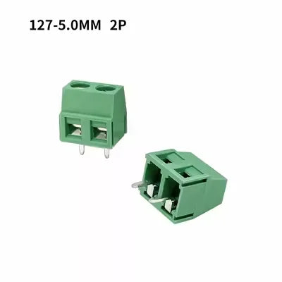 10Pcs KF127 5.0mm Pitch PCB Wire Terminals Block KF127 2Pin 3Pin Spliceable Straight Pin Screw Terminal 26-14AWG Cable Connector