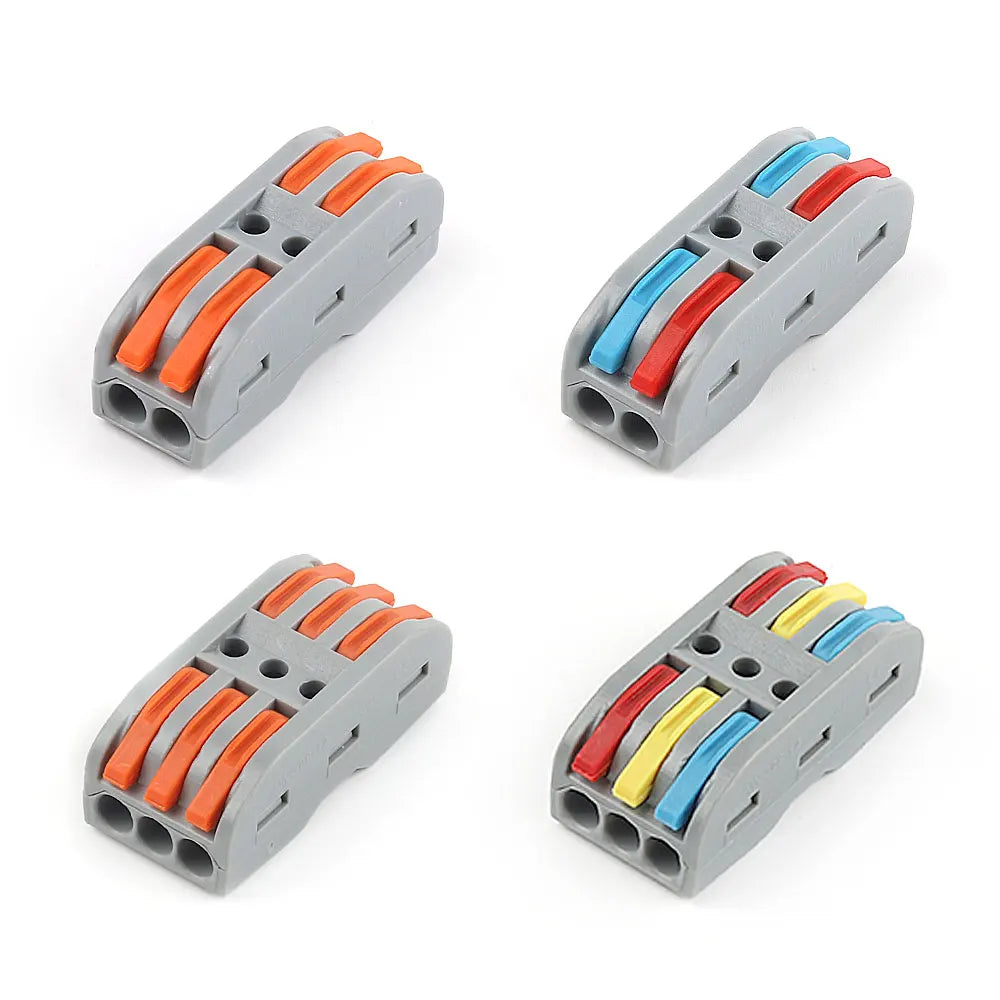 30PCS Lever Wire Connectors Push-in Quick Connect Wire Splice Compact Inline Connector Terminals for Electrical 28-12 AWG Wiring