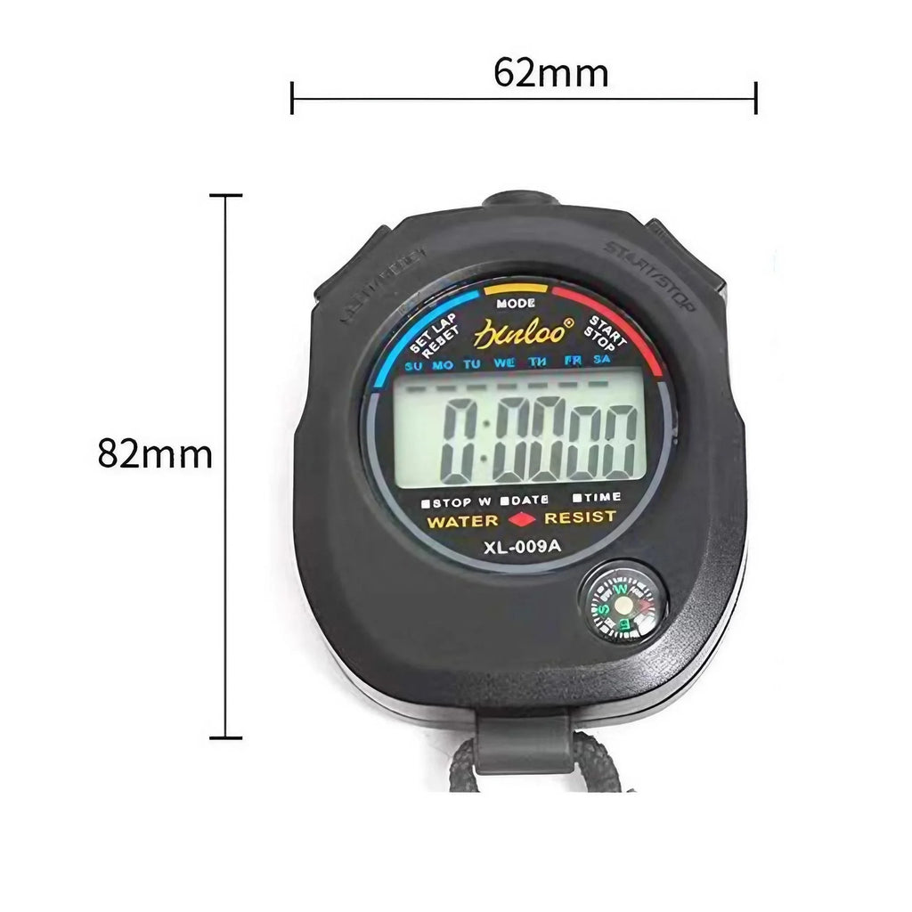Digital Sports Stopwatch Timer with Large Display Date Time Alarm Function for Coaches Multi-Function Tool