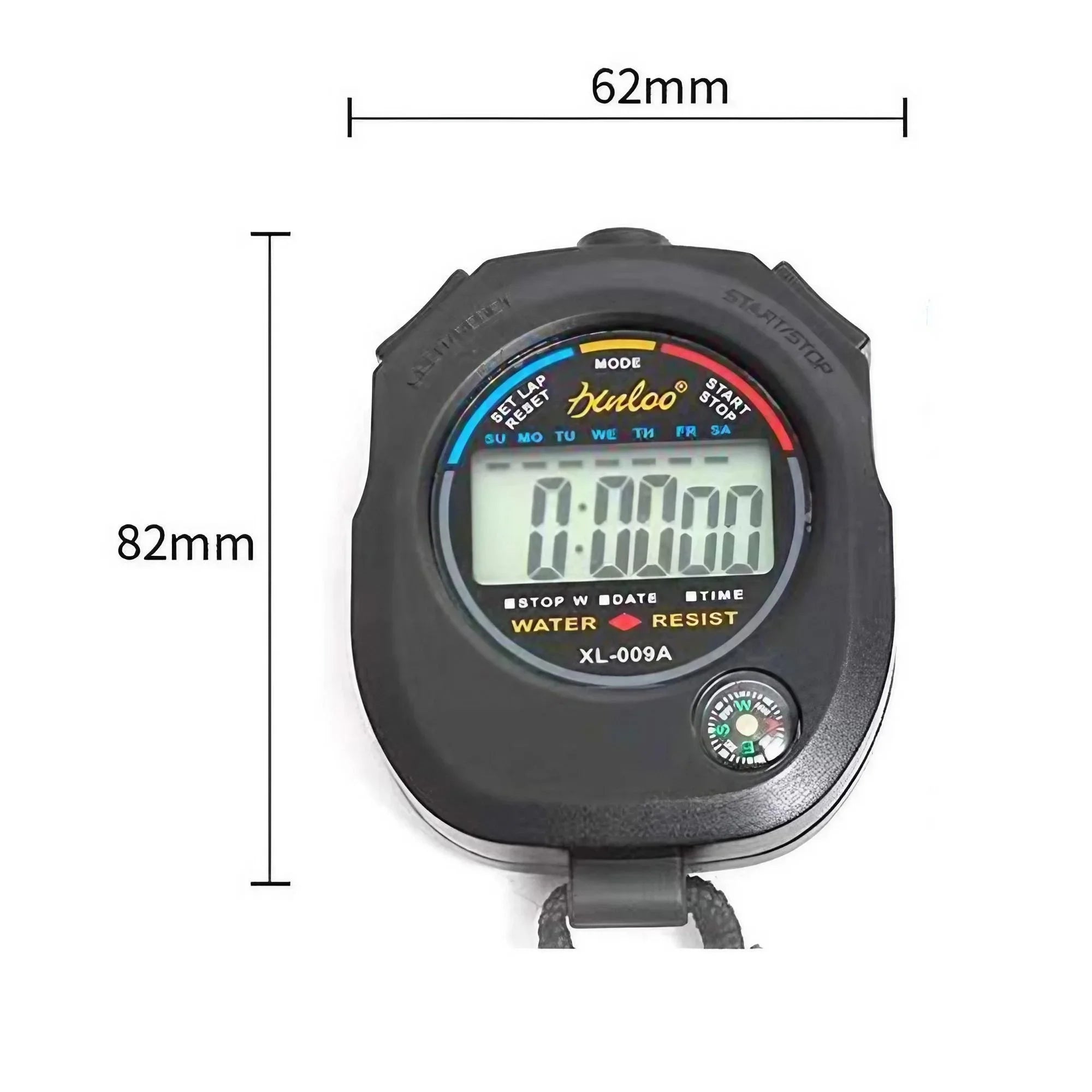 Digital Sports Stopwatch Timer with Large Display Date Time Alarm Function for Coaches Multi-Function Tool