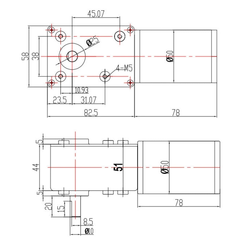 Inductor dc resistance Dc motor speed controller High torque self-locking motor WS-5882GW-50ZY-DC24V-1.5rmp