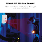 Wired Dual-tech Infrared Motion Microwave Detector Wall Mounted PIR Motion Sensor Pet Immunity for Burglar Security Alarm System