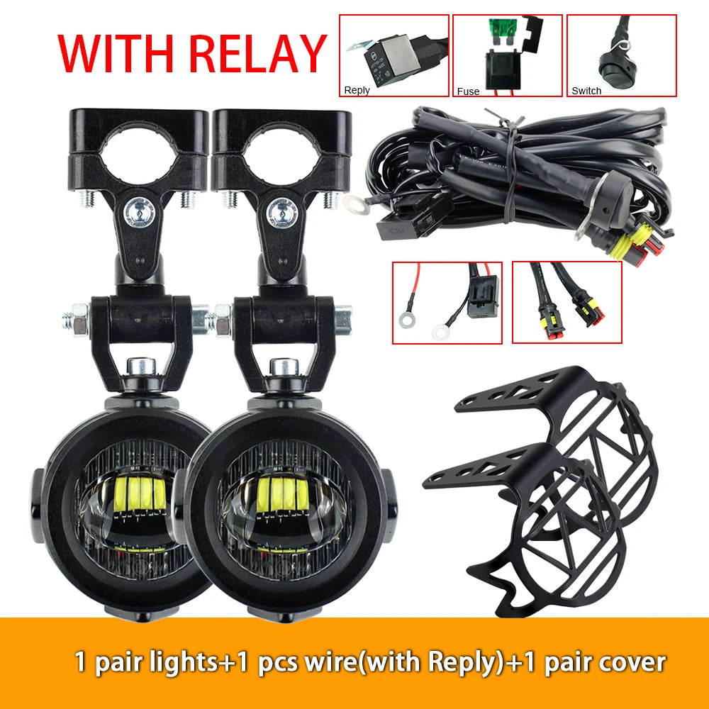 Upgrade Motorcycle fog light Auxiliary Lights Brighter Lamp 40W 6000K for BMW R1200GS F800GS F700GS F650 K1600