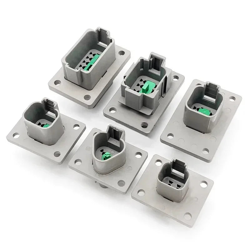 Deutsch DT Industrial DT04-8P-L012 Flange Mount Connector IP68 | 22-16AWG for Heavy Duty Truck & Bus Electrical Systems