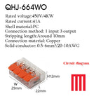 Wire Connector Electrical Lever Strip Connectors Cage Spring Universal Compact Quick Wiring Conductors Push-in Terminal Blocks