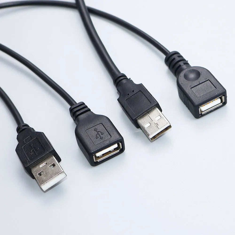 JCD 30cm/1M Power Supply Cable USB 2.0 A Female Male 2/4 Pin Wire Jack Charger Charging Cord Extension Connector DIY 5V Line