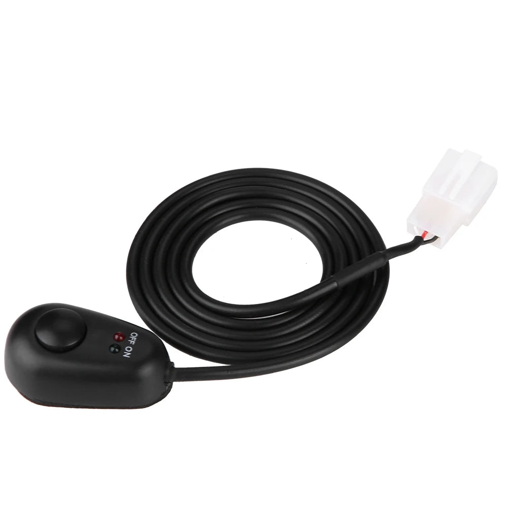 Water Drop Shape 12V Push Button Switch With Red/Green LED Indicator Lights Push Button On Off Switch Harness Wiring