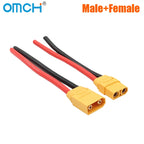 OMCH XT90 Male Female Plug Battery Connector With Silicone Flexible Wire 10AWG For RC Airplane Lipo Battery Drone Car