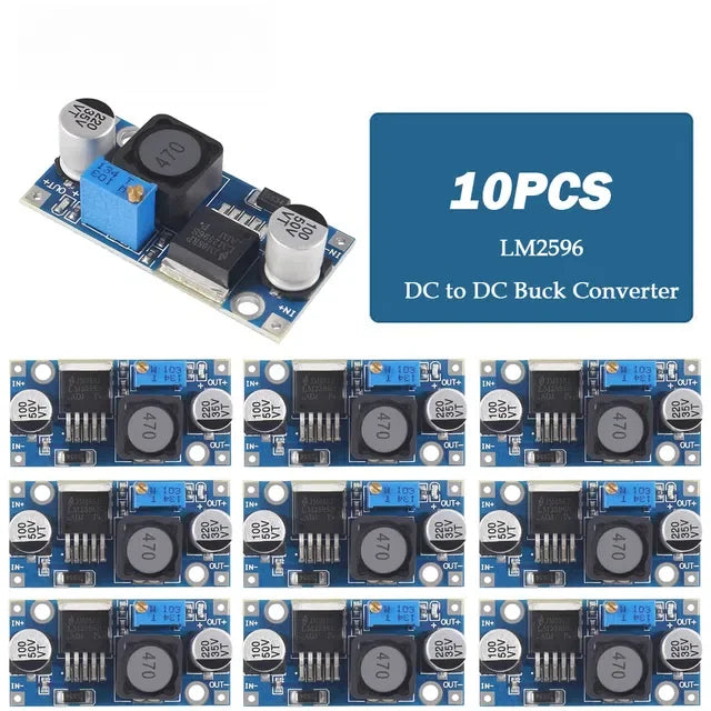 1/5/10pcs LM2596 LM2596S-ADJ DC to DC Adjustable Buck Converter 3.0-40V to 1.5-35V Power Supply Step Down Module