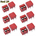 10/20PCS PCB Terminal Block Connector Pitch 5.0mm KF301 Straight Pin 2P 3P Screw PCB Terminal Blocks Connector Assortment Kit
