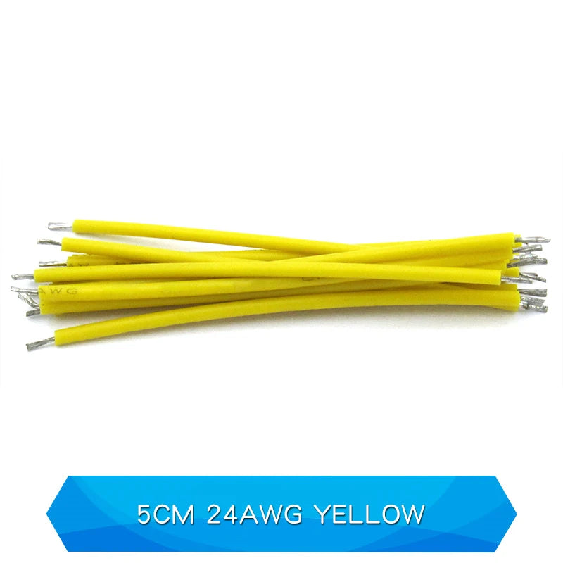 200PCS Wire Jumper Welding Wire Electronic Connecting Wire Double-Ended Tinned 5/0.8 22/24AWG 50/150mm