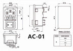 Black CE IEC320 C13 C14 AC Power Panel Socket PDU UPS Rewirable Wiring Plug Electric Battery Receptacle Docking Outlet 10A 250V