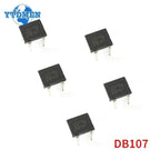 10-100PCS DB107 Diode Bridge 1A 1000V DIP4 Single Phases Diode Rectifier Bridges Electronica Componentes